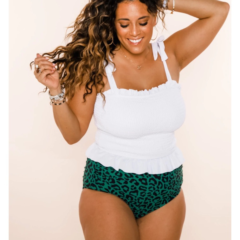 White Coral Reef swim top.